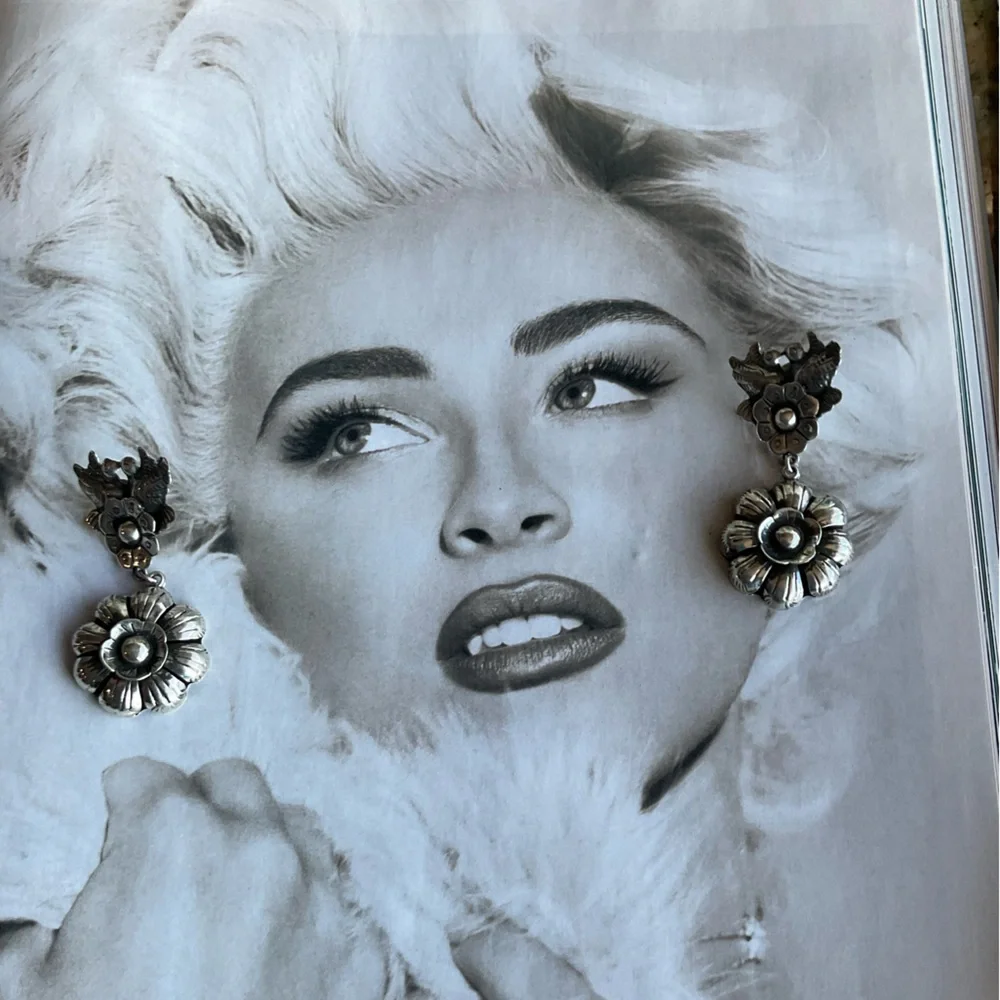 🆕Taxco Silver Floral Earrings Fabulous Quality - Picture 6 of 8